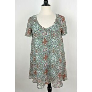 Show Me‎ Your Mumu Kylie A-line Flutter Sleeve Kaleidoscope Mini Dress SMALL